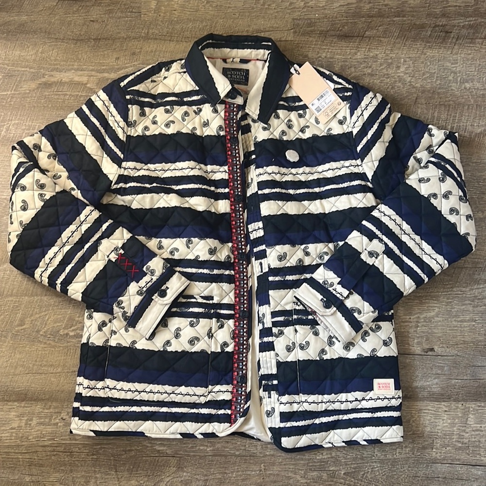 NWT Men’s Scotch & Soda Quilted Jacket Size Medium